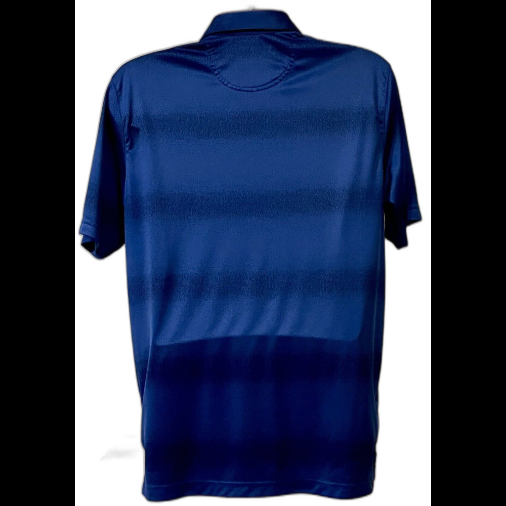 Greg Norman Golf Polo Shirt Dot Pattern Play Dry Shark Mens L Blue Athleisure - Picture 2 of 6